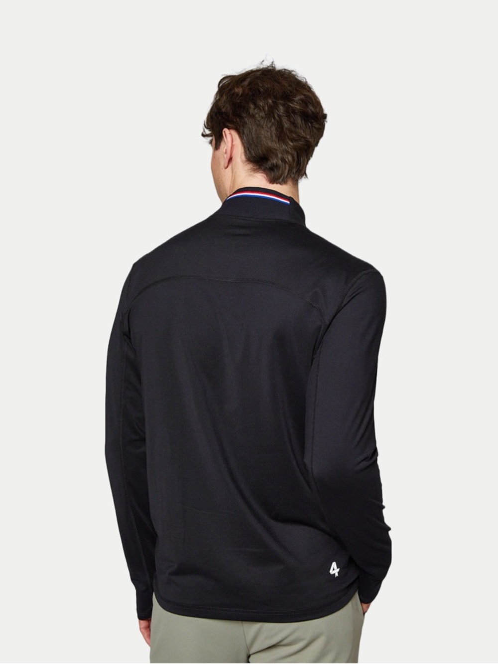 Fourlaps Quarter Zip Wool Blend Size Medium